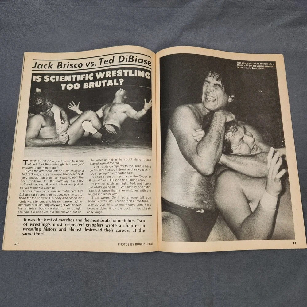Inside Wrestling Magazine March 1982 WWF Title Backlund Valentine Death‎ DiBiase
